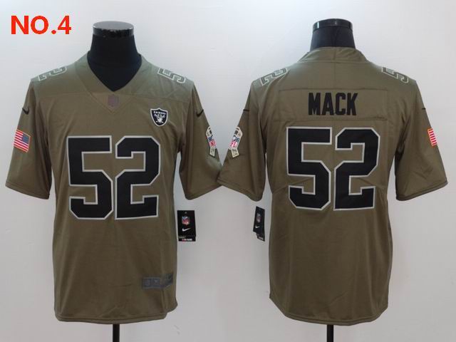 Men's Las Vegas Raiders 52 Khalil Mack Jersey NO.4;